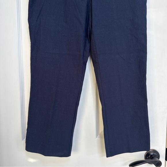 HILARY RADLEY Pull on Pants sit at waist slim leg 23" inseam Indigo Blue M NWT - Picture 7 of 11